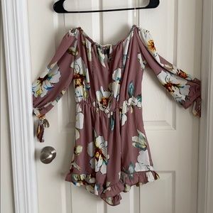 off the shoulder romper